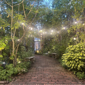 夜のガーデンが素敵すぎる|777436さんのRouge Blanc（ルージュ：ブラン）●BRASSグループの写真(2570296)