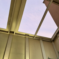 披露宴会場コッツウォルズのテラスの天井窓