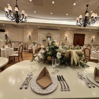 披露宴会場コッツウォルズの新郎新婦側からの視点