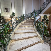 披露宴会場コッツウォルズのテラスの階段
ここから入場できる