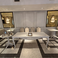 友人控室の受付席