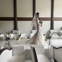 挙式前に1人で撮ってもらいました