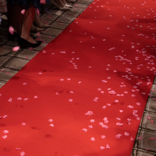 挙式会場。フラワーシャワー後