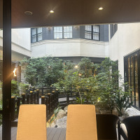 1F披露宴会場でのお庭