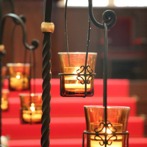 チャペル内のランプ|777472さんの神戸セントモルガン教会の写真(2573025)