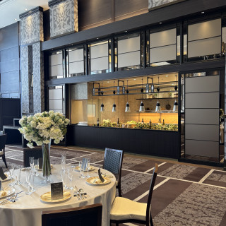 披露宴会場 オープンキッチン