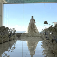 式場からは海が見えます