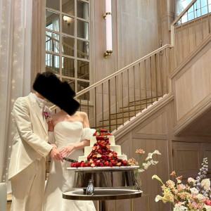 ケーキ入刀|777508さんのInStyle wedding KYOTO/テイクアンドギヴ・ニーズウェディングの写真(2570974)