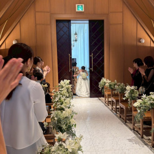 ゲストとの距離が近く、アットホームな挙式ができました|777527さんのアーフェリーク迎賓館（熊本）/テイクアンドギヴ・ニーズウェディングの写真(2572229)