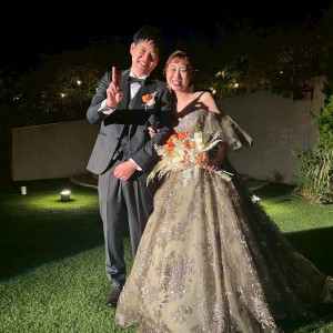 夜　ガーデン|777534さんのシャトー ラ・パルム・ドールの写真(2571142)