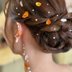 髪型セット　チャペル用|777534さんのシャトー ラ・パルム・ドールの写真(2571155)