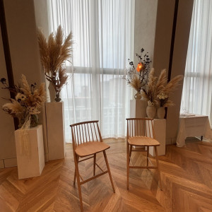 新郎新婦用の椅子|777544さんのuneの写真(2571659)