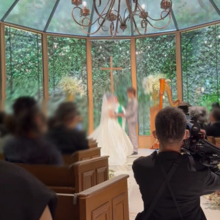 緑を基調としたチャペル