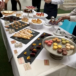 ガーデンでのデザートブッフェ