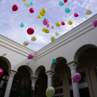 バルーン演出は皆が驚き喜んでいた