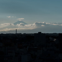 富士山がうっすら見えました