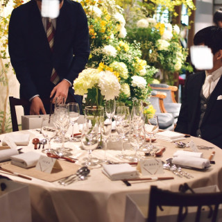 テーブルの様子。