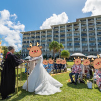 ホテルの目の前でガーデン