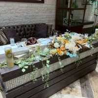 本番
メインテーブル装飾