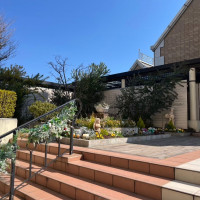 見学時
チャペル前にガーデンがあります