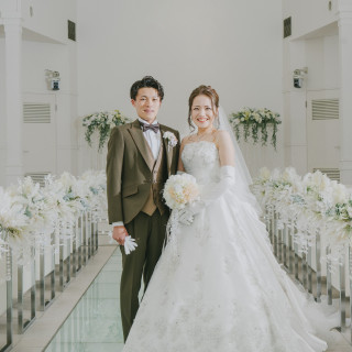 シンプルな会場で写真映えする