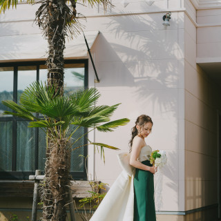 披露宴会場とは別な所でも前撮り撮影可能