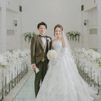 シンプルな会場で写真映えする