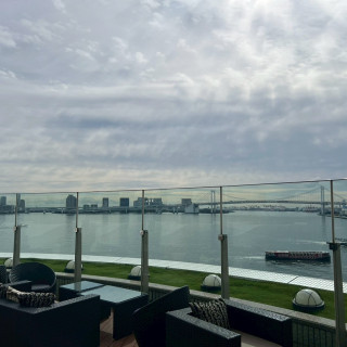 披露宴会場のテラスからの景色