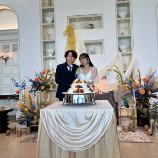 ケーキも秋のフルーツを入れてもらった