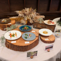 下見のときに料理展示会をやっていたので見れたコースの一例