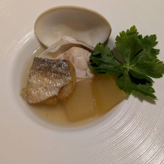 真鯛と蛤のアクアパッツァ