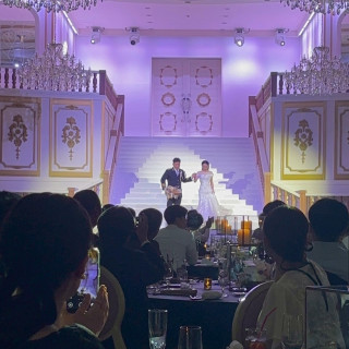 中央階段からの入場