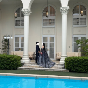 ガーデンにはプールがあります。|777914さんのアーフェリーク迎賓館(岐阜)/テイクアンドギヴ・ニーズウェディングの写真(2573343)