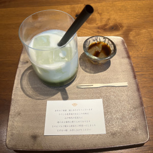 説明時に出していただいた抹茶ラテ|777928さんのクラシカ表参道/別邸KEYAKIの写真(2573413)