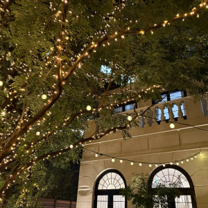 夜のガーデン|777938さんの麻布迎賓館/テイクアンドギヴ・ニーズウェディングの写真(2575873)