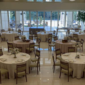 天井が高く広々とした会場|777939さんのマリエール ガーデン バーベナの写真(2573567)