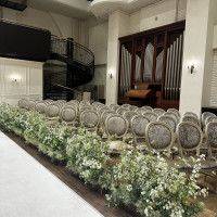 参列者の椅子もふかふかでした！