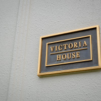 式場入口のプレート