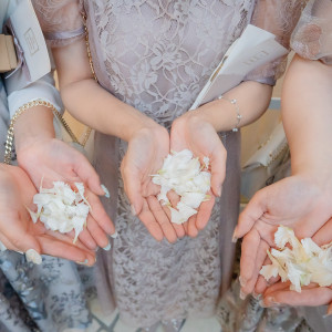 フラワーシャワー|778012さんのベイサイドパーク迎賓館(千葉みなと)/テイクアンドギヴ・ニーズウェディングの写真(2577762)