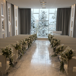 窓からの景色が最高でした！|778023さんのヒルサイドクラブ迎賓館（札幌）/テイクアンドギヴ・ニーズウェディングの写真(2573742)