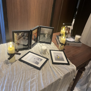 披露宴の入り口のところの写真です