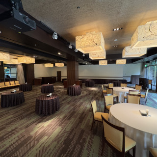 和モダンな披露宴会場です。