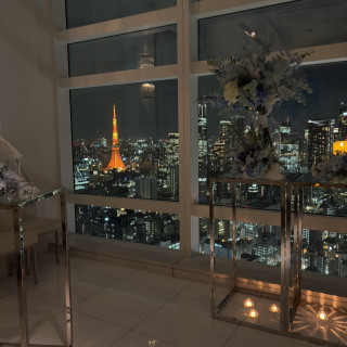 前に進むと東京タワーが見えました！