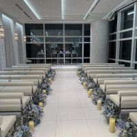 バージンロードも狭くなく、短すぎず、長すぎずちょうど良い！！