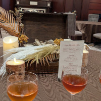 会場2での食事(和紅茶3種)