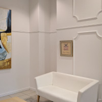 2つの会場入り口のロビー