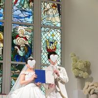 アニヴェルセルの結婚証明書も頂けます