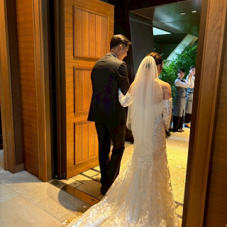 チャペルでの退場シーン