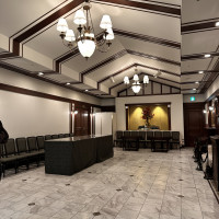 披露宴会場前の受付エリア