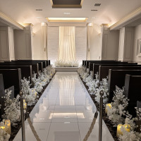 バージンロードも長すぎずよかったです。